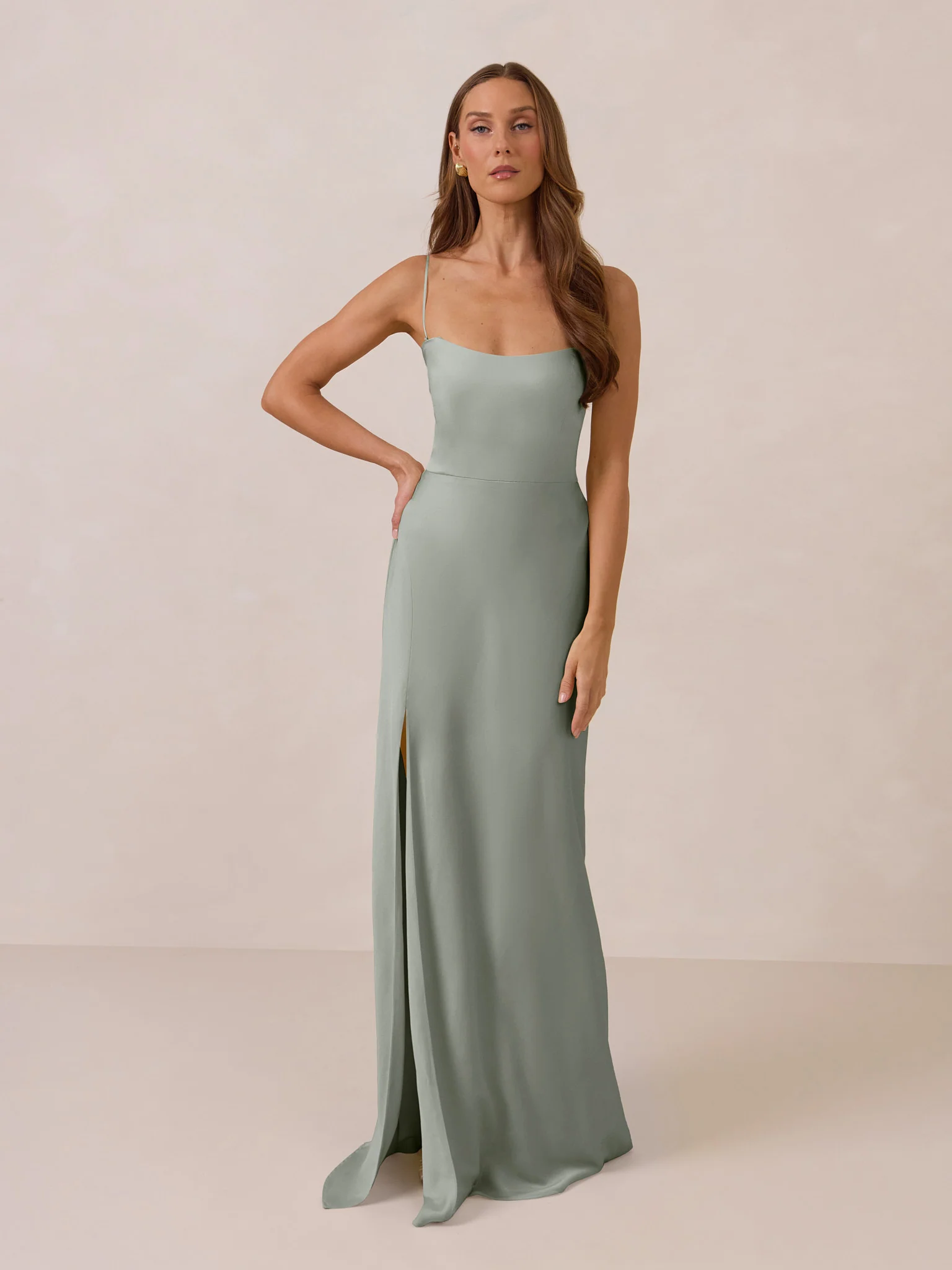 True Sage Satin Swatch - Image 5