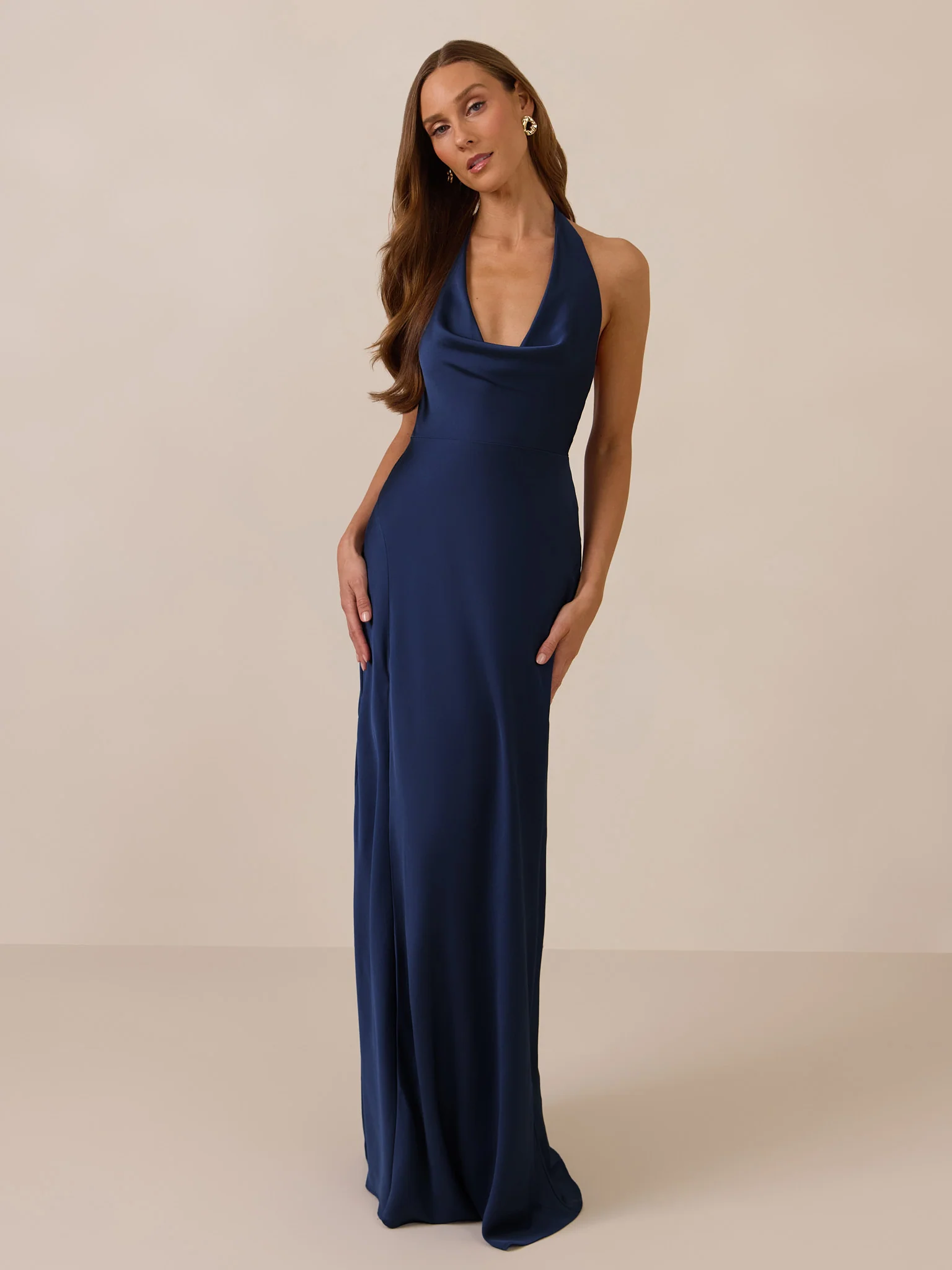 Navy Satin Swatch - Image 5