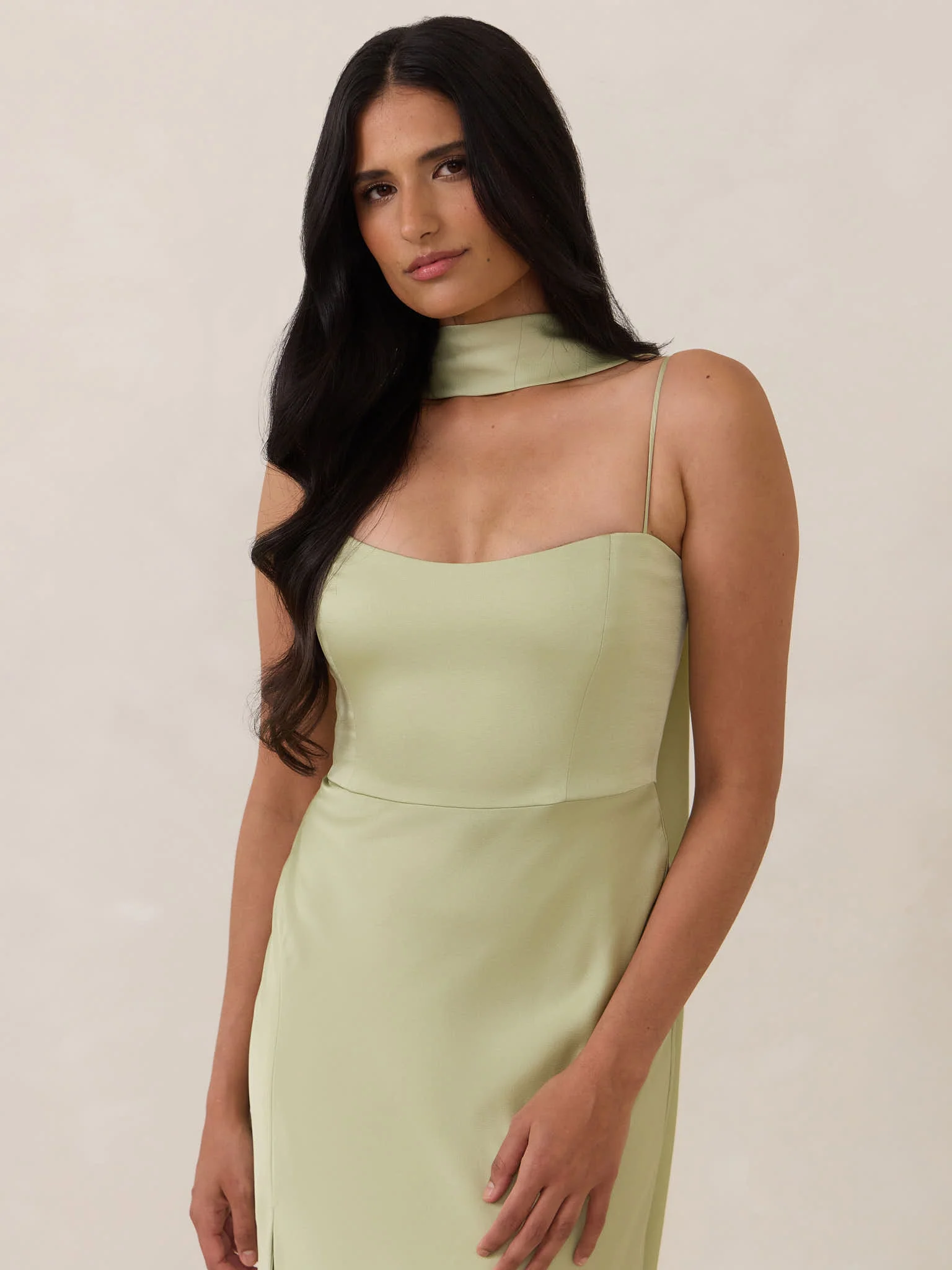 Pistachio Satin Swatch - Image 3