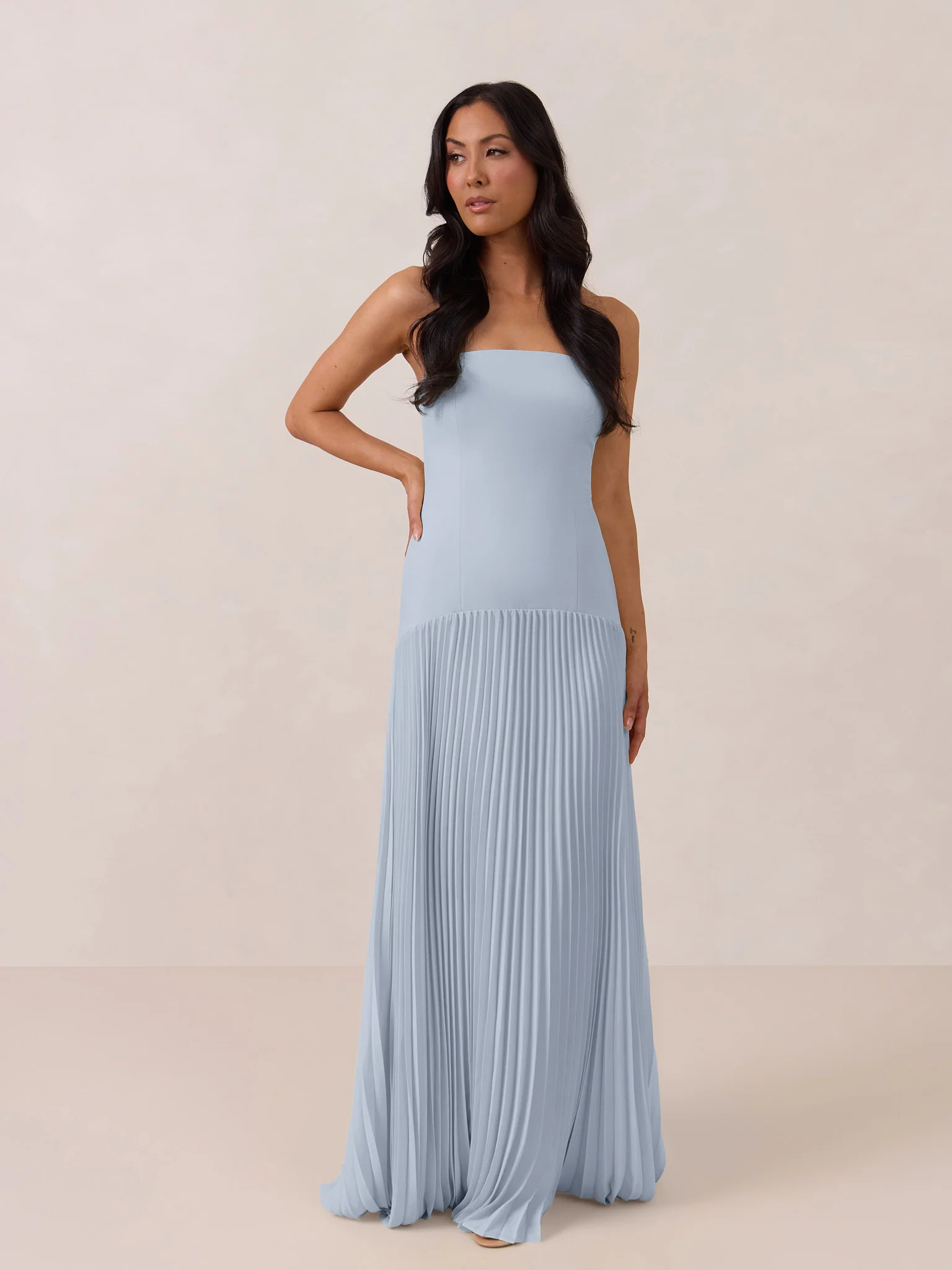Powder Blue Chiffon Swatch - Image 2